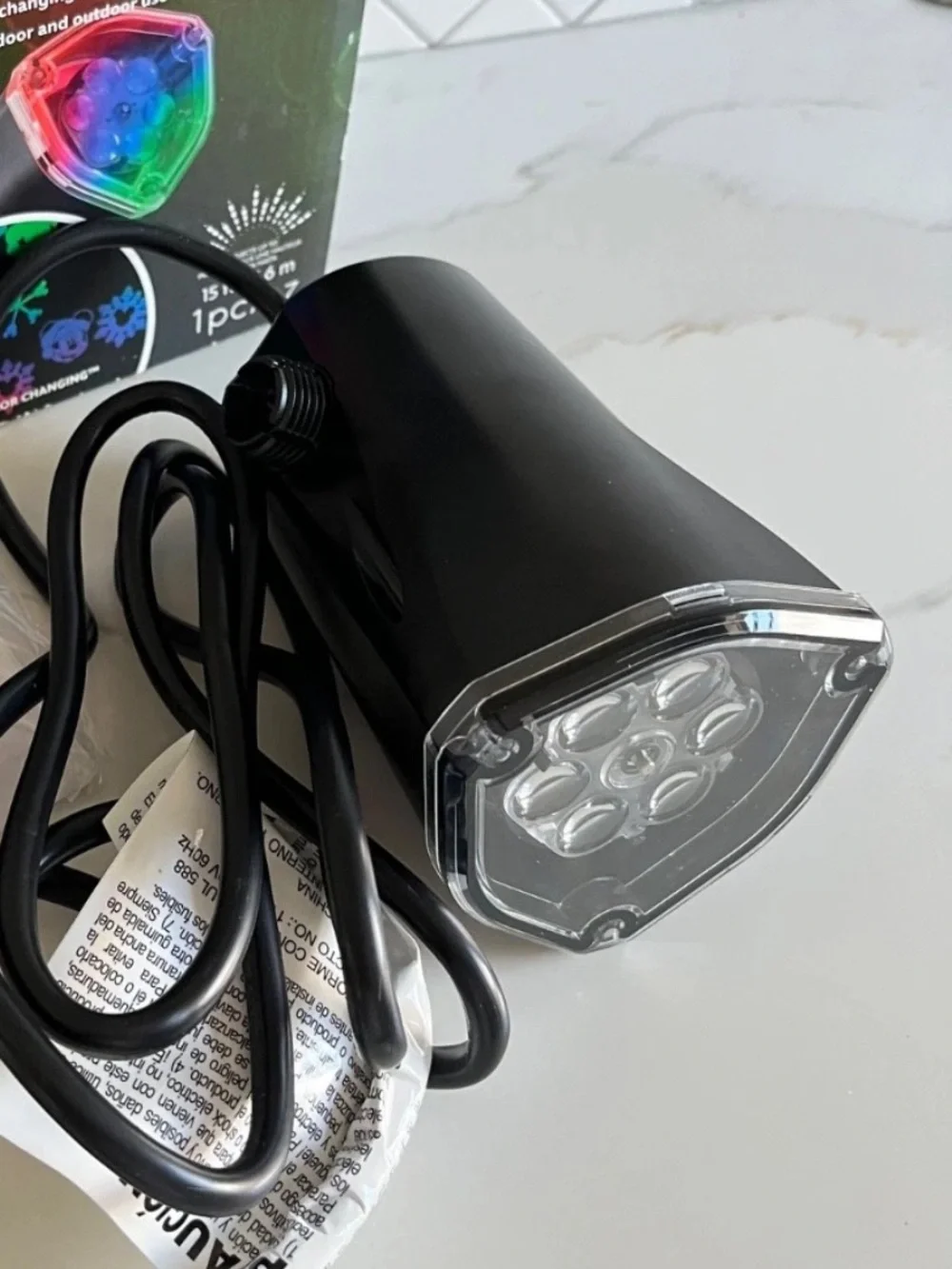 Disney Magic Holiday Mickey Mouse Snowflakes in motion LED Projection Spotlight
